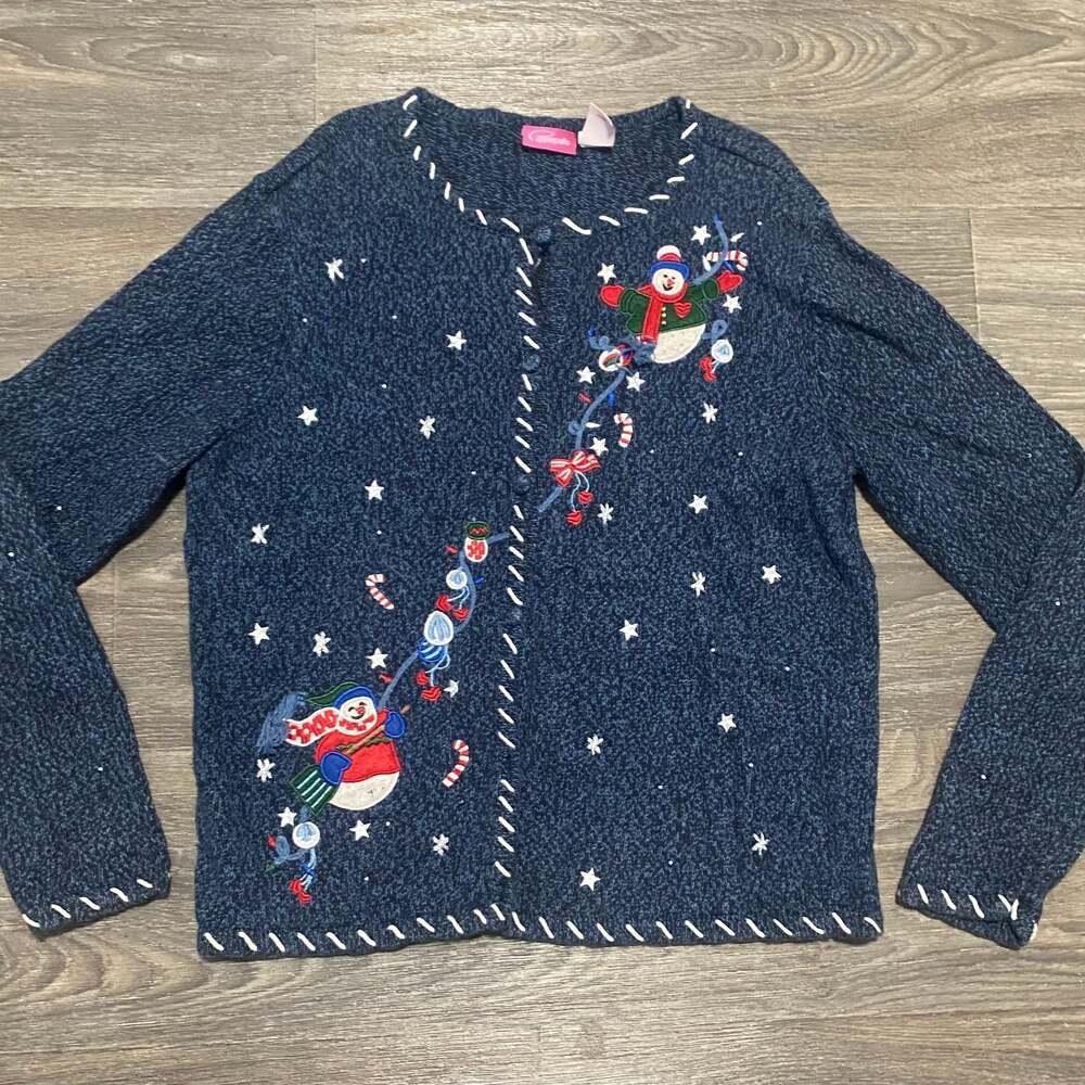 Pappagallo Womens Sweater Size S Ugly Sweater Christmas